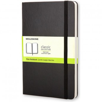 Блокнот MOLESKINE CLASSIC LARGE, нелинованный, черный