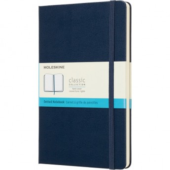 Блокнот MOLESKINE CLASSIC LARGE, пунктир, синий сапфир