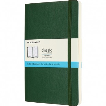 Блокнот MOLESKINE CLASSIC SOFT LARGE, пунктир, зеленый Блокнот MOLESKINE CLASSIC SOFT LARGE, пунктир, зеленый