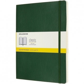 Блокнот MOLESKINE CLASSIC SOFT XLARGE, клетка, зеленый Блокнот MOLESKINE CLASSIC SOFT XLARGE, клетка, зеленый