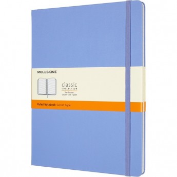 Блокнот MOLESKINE CLASSIC XLARGE линейка, голубая гортензия