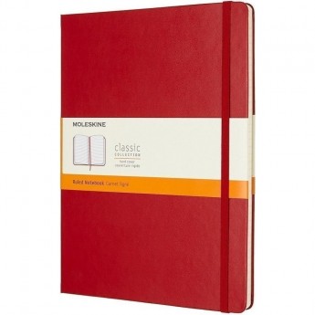 Блокнот MOLESKINE CLASSIC XLARGE, линейка, красный Блокнот MOLESKINE CLASSIC XLARGE, линейка, красный