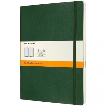 Блокнот MOLESKINE CLASSIC XLARGE, линейка, зеленый